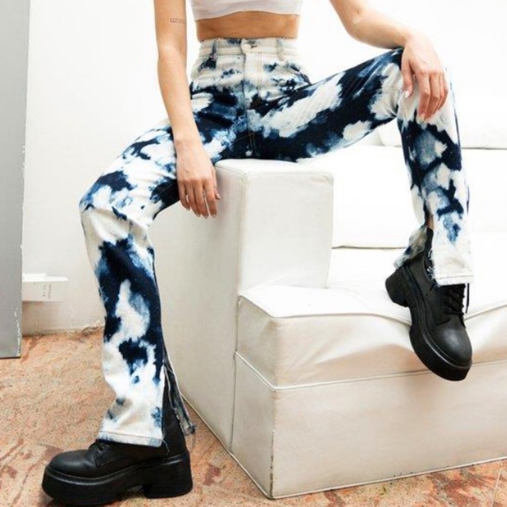 Tie dye jeans